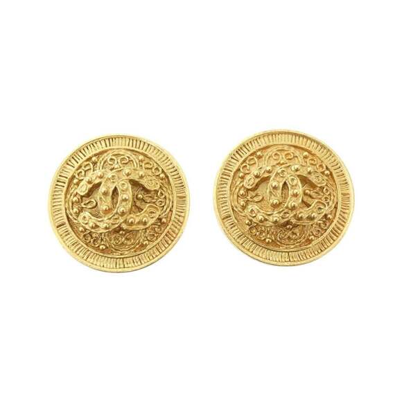 CHANEL Authentic Gold Earrings